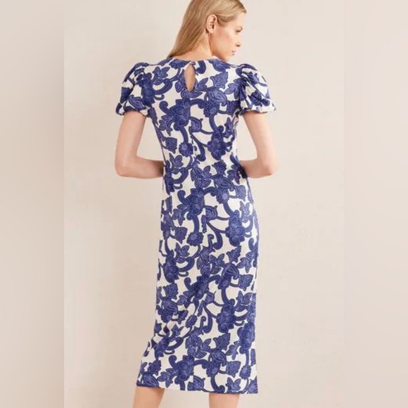 Host Pick 🎉💕🎊9/21/24 Boden Puff Sleeve Jersey Midi Dress - Picture 3 of 10